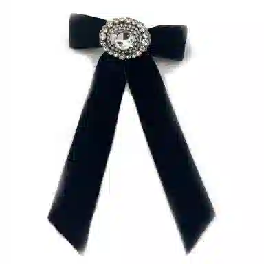 Jennifer Behr Bow Hair Clip Black