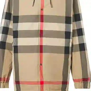 Burberry Classic Check Hooded Jacket Beige
