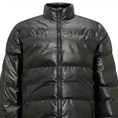 Emporio Armani EA7 Quilted Cotton Jacket Black