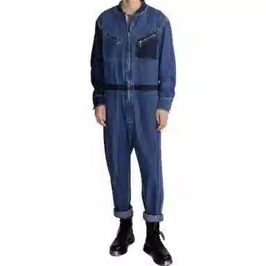 Lee Denim Jumpsuit Blue