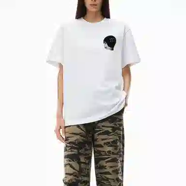 Alexander Wang SS22 Graphic Print T-Shirt Bright White