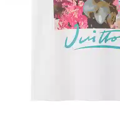 Louis Vuitton FW22 Floral Lettering Tee White