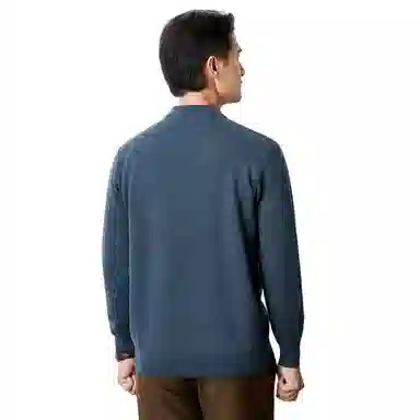 恒源祥 半高领厚款针织毛衣 男款