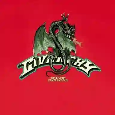 Givenchy SS24 Dragon Logo T-Shirt Red