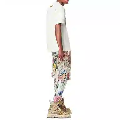 Louis Vuitton FW22 Floral Lettering Tee White