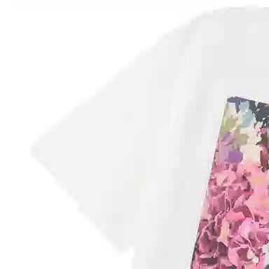 Louis Vuitton FW22 Floral Lettering Tee White