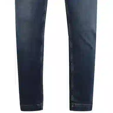 Versace Jeans Couture FW23 Logo Washed Button Jeans Blue