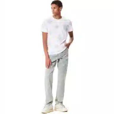 Ed Hardy FW24 Rhinestone Slim Fit T-Shirt White