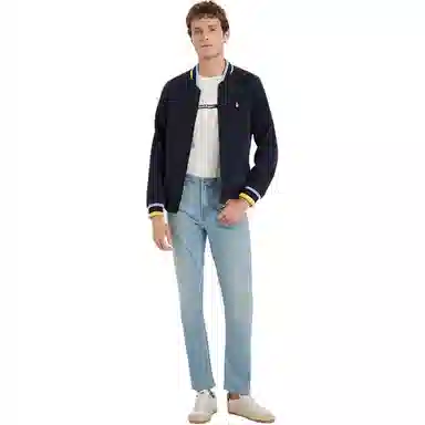 Hush Puppies Baseball Jacket Navy