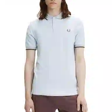 FRED PERRY Polo Light Blue