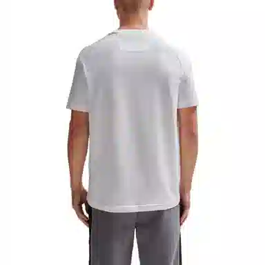 HUGO BOSS Cotton-Blend Regular-Fit T-Shirt With Logo Artwork T