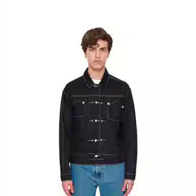 THUG CLUB Denim Jacket Black