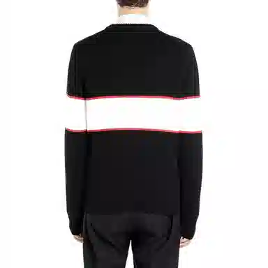 Givenchy Logo Stripe Crewneck Sweater