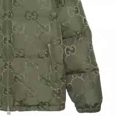 Gucci FW22 Logo Zip Hoodie Jacket Green