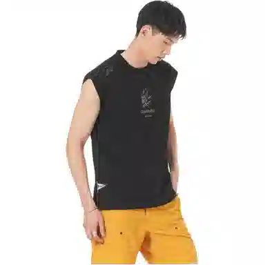 鬼洗 鬼头印花凉感简约无袖背心 男款