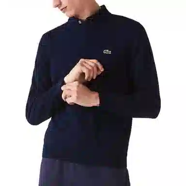 Lacoste Logo Crewneck Sweater Navy