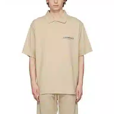 Fear of God Essentials Jersey Polo Beige/Linen