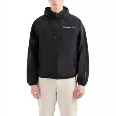 Emporio Armani EA7 SS24 Hoodie Jacket Black