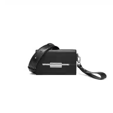 Kurotaya Square Lock Mini Bag Black