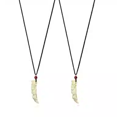 饰伴 爪龙守护 中式复古 龙爪白优雅复古高级 象牙果 项链 男女同款情侣款