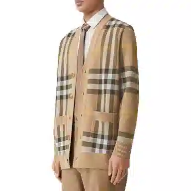 Burberry V-Neck Knit Cardigan