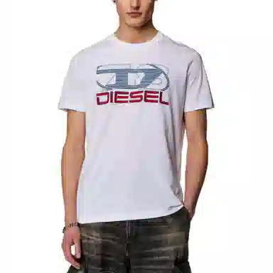 DIESEL OVAL-D SS24 Tee White