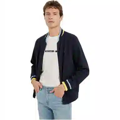 Hush Puppies Baseball Jacket Navy