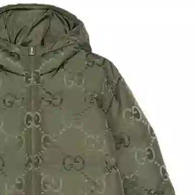 Gucci FW22 Logo Zip Hoodie Jacket Green
