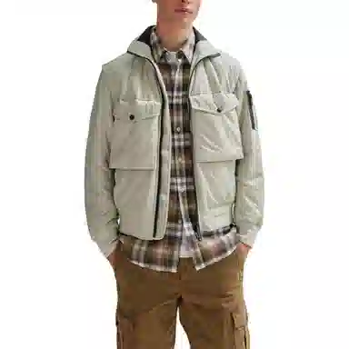 HUGO BOSS Water-Repellent Bomber Jacket With Detachable Sleeves