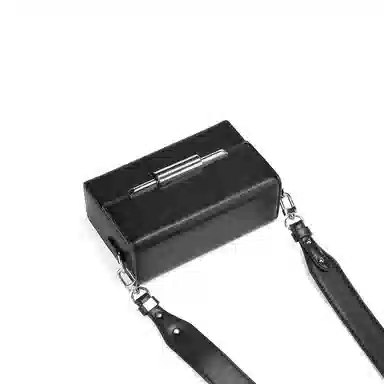 Kurotaya Square Lock Mini Bag Black