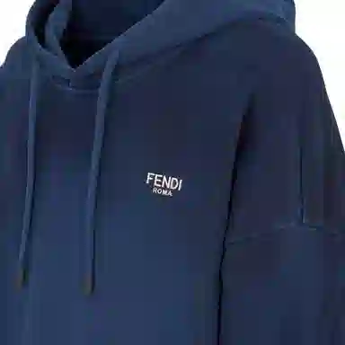 Fendi Logo Gradient Sweatshirt Blue