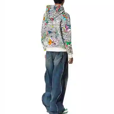 Louis Vuitton SS23 Graphic Hoodie White