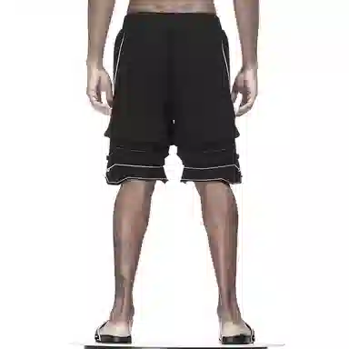 NORVINCY Geometric Layered Shorts