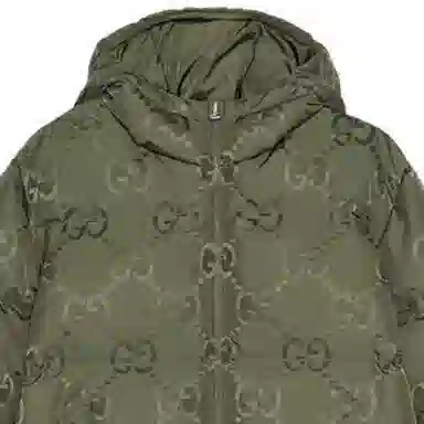 Gucci FW22 Logo Zip Hoodie Jacket Green