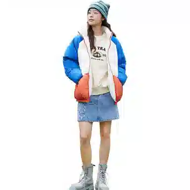 Metersbonwe Colorblock Down Jacket