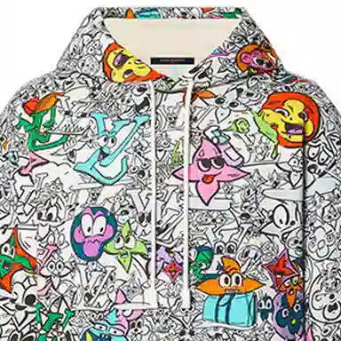 Louis Vuitton SS23 Graphic Hoodie White