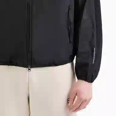 Emporio Armani EA7 SS24 Hoodie Jacket Black