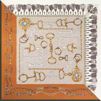 上海故事 加大真丝大方巾 桑蚕丝 丝巾 女款 温婉花意