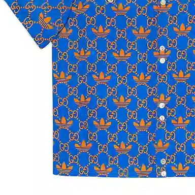 GUCCI x adidas SS23 Blue Shirt