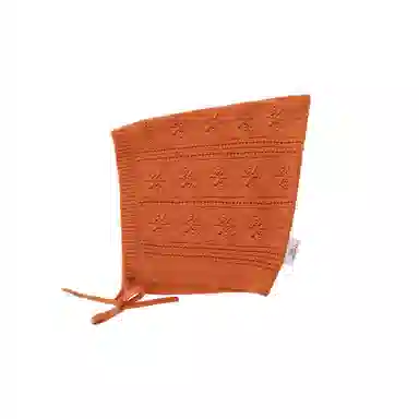 英氏 儿童贴面帽宝宝防风 棉 绒线帽 女款