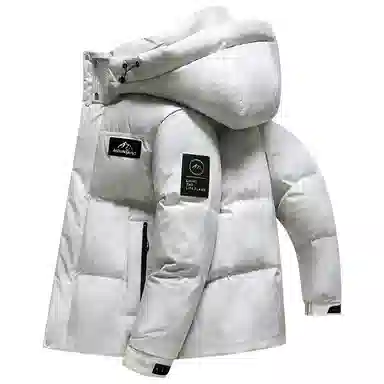 鸭鸭 极寒系列 时尚韩版潮流短款连帽山系户外运动加厚保暖面包羽绒服 男女同款