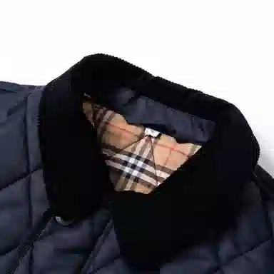 Burberry Quilted Jacket Navy