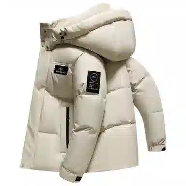 鸭鸭 极寒系列 时尚韩版潮流短款连帽山系户外运动加厚保暖面包羽绒服 男女同款