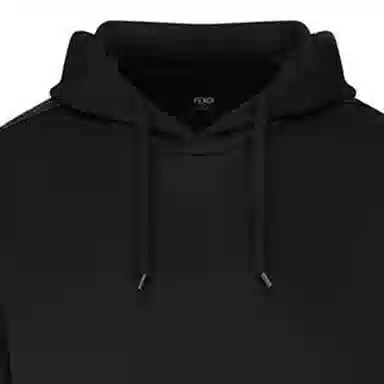 Fendi Logo Hoodie Black