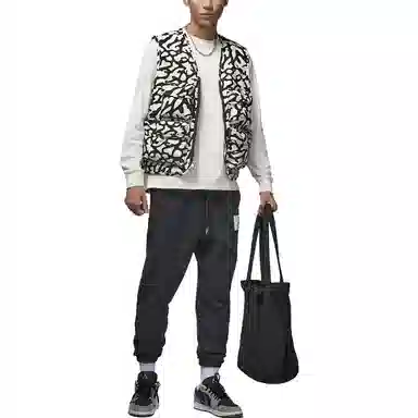 Jordan Flight Heritage V-Neck Vest Phantom Grey White