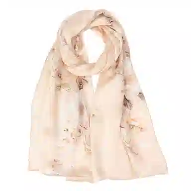 上海故事 丝韵百合 桑蚕丝 丝巾 女款 礼盒装