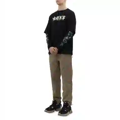 Li-Ning AW21 Paris Fashion Week Crewneck Sweatshirt Black