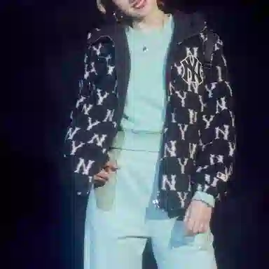 MLB Logo Hooded Jacket Black