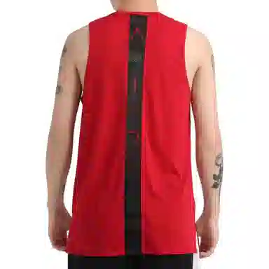 Jordan Air Logo Basketball Tank Red