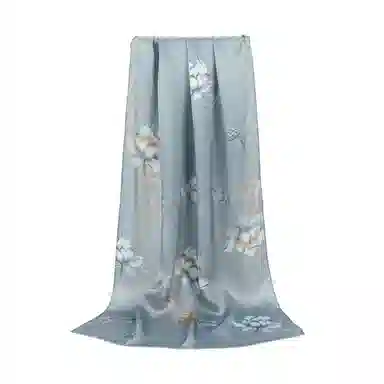 上海故事 国色天香 清冷玉兰 桑蚕丝 丝巾 女款